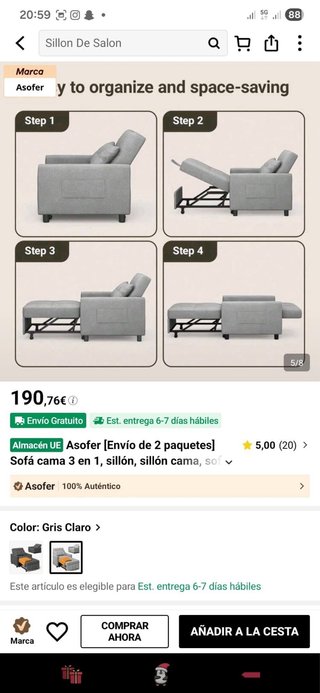 Liquidación por mudanza: Muebles y Sillas