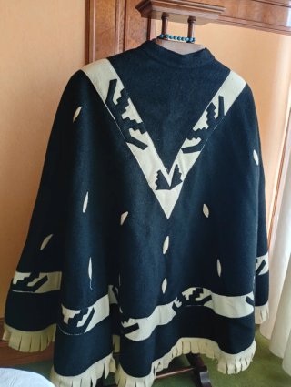 Poncho/Ruana Charro Lana Artesanal