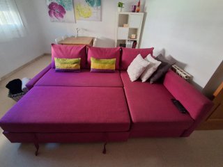 Sofá Cama Rosa 230x150