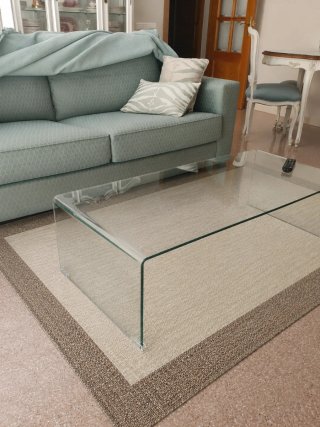 Grandi Tappeti in Vinile Beige e Grigio