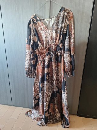 Abito lungo fantasia paisley L/XL