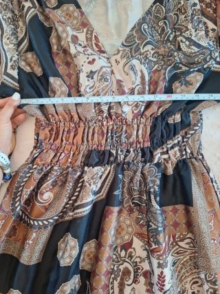 Abito lungo fantasia paisley L/XL