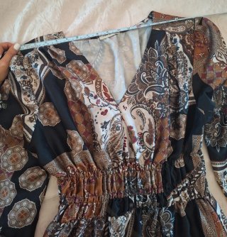 Abito lungo fantasia paisley L/XL