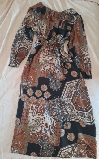 Abito lungo fantasia paisley L/XL