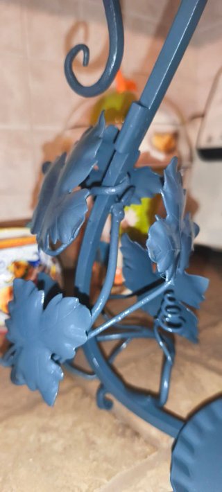 Decanter Vino Antico Vetro e Metallo