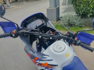 Honda Dominator Adventure Moto Azul/Blanco