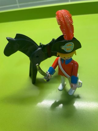 Playmobil Capitán Inglés a Caballo 70 vintage