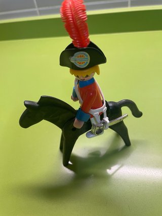 Playmobil Capitán Inglés a Caballo 70 vintage