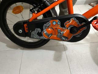 Bicicleta infantil naranja decatlón