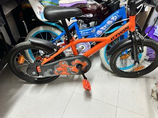 Bicicleta infantil naranja decatlón
