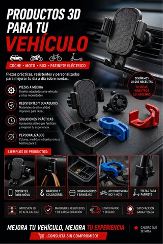 Productos 3D para Vehículos