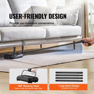 Barredora de Alfombra, Rutas de Barrido de 20 cm, Barredora de Piso Manual No Eléctrica, Capacidad del Cubo de 300 ml con Peine para Alfombras de Oficina en Casa, Superficies de Madera, Pisos Lami...