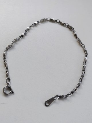 Pulsera vintage plata bañada oro blanco