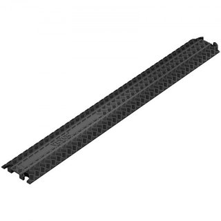 Rampas de Cubierta de Cable Drop Over 100x13x2 cm, Capacidad de Carga de 907.18 kg/eje, Rampas Protectoras de Manguera de Cable de Alta Resistencia, Cubierta de Cable para Áreas de Alto Tráfico Pe...