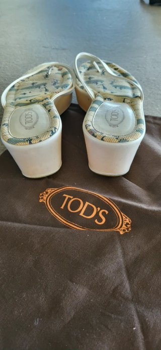 Infradito Tod's Beige/Bianco Tg. 37