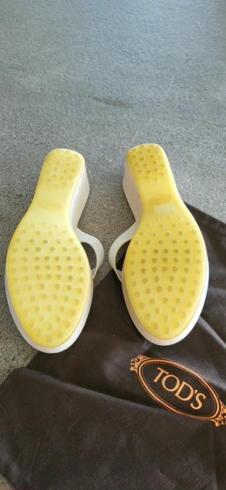 Infradito Tod's Beige/Bianco Tg. 37