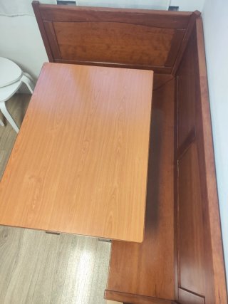 Conjunto comedor rústico madera