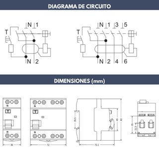 Diferencial superinmunizado 25A 300MA 4P