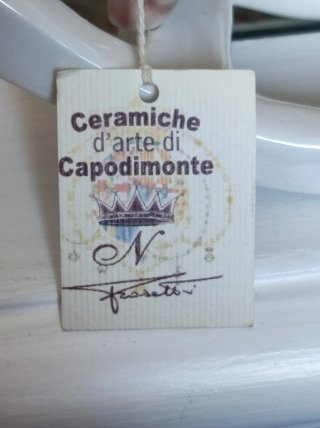 Cavallino a dondolo Capodimonte smaltato