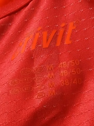 Camiseta Ciclismo Roja Media Cremallera