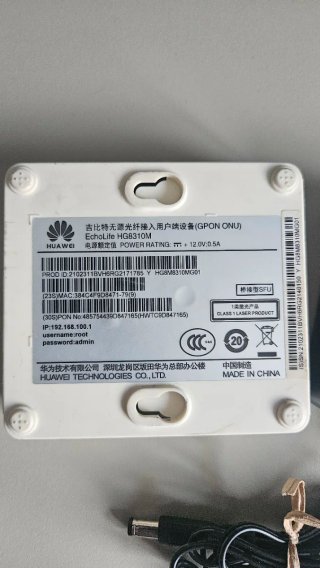 ONT Huawei HG8310M in vendita con alimentatore