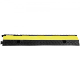 Paquete de 3 Rampas de Protección de Cable de Caucho, 2 Canales, Capacidad de 5443.1 kg/ eje, Cubierta de Manguera Pesada para Rampas de Entrada, Reductor de Velocidad de Tráfico con Tapa Superior...