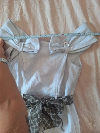 Tubino Blugirl Folies lino bianco tg. M