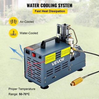 Compresor de Alta Presión, Compresor de Aire de Alta Presión 4500PSI/30MPA, Compresor Automático de Alivio de Presión de 1800W 220V Adecuado para Rifle de Aire Paintball, Rifle PCP, Botella de Buceo