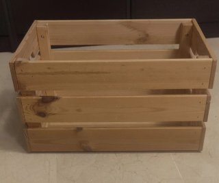 Caja de madera Ikea