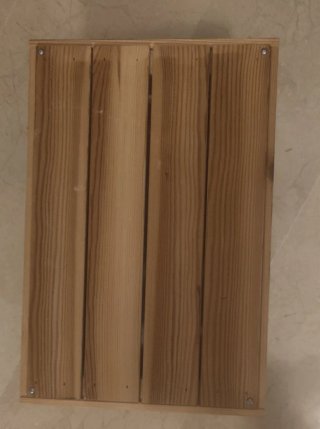 Caja de madera Ikea