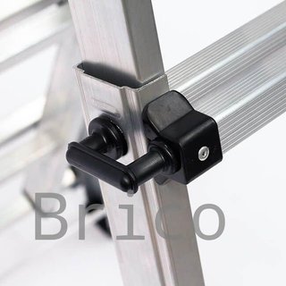 Escalera Telescópica Articulada Aluminio 3+3 Pestaña