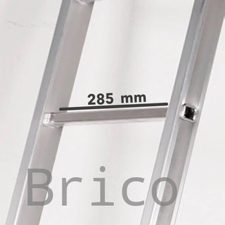 Escalera Telescópica Articulada Aluminio 3+3 Pestaña