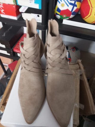 Botines Beige Talla 40