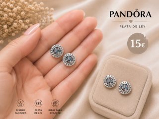 Pendientes Pandora Plata de Ley Multicolor