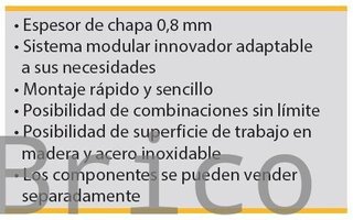 Conjunto Taller 3 Módulos S/Madera Azul Gris Edición Limitada