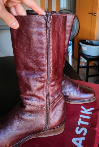 Botas altas piel marrón Talla 39