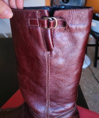 Botas altas piel marrón Talla 39