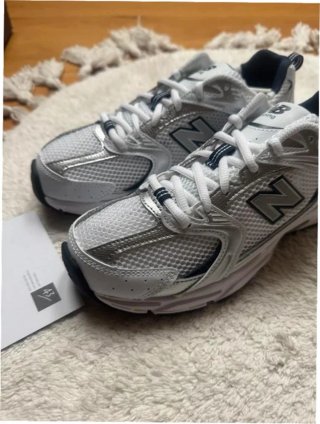 New Balance 530 Blanco Plata Marino EU 38.5