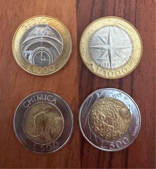 Lote 4 Monedas San Marino 1998-1999