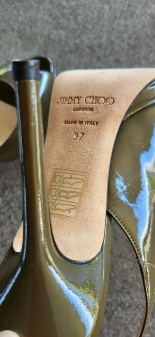 Jimmy Choo Tacchi Donna Verde Oliva