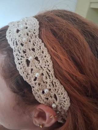 Fascia per capelli uncinetto