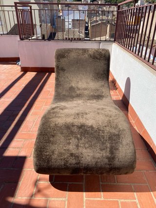 Chaise longue vintage stile parigino