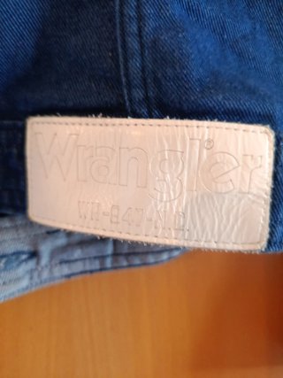 Tejana Wrangler azul como nueva unisex