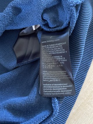 Felpa Tommy Jeans Uomo Blu