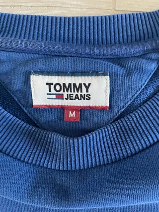 Felpa Tommy Jeans Uomo Blu
