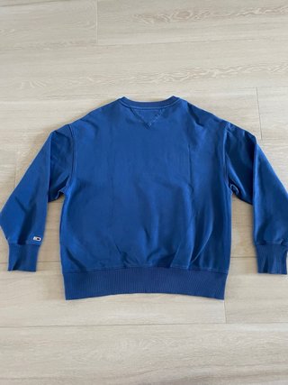 Felpa Tommy Jeans Uomo Blu