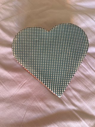 Portagioie vintage cuore pelle rettile