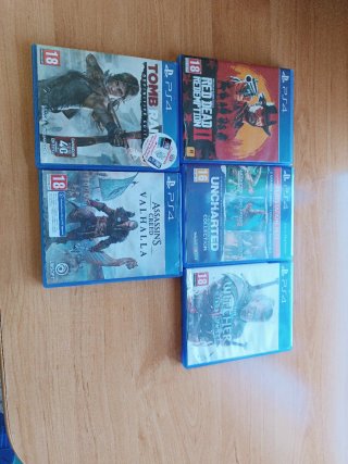 Pack 5 Juegos PS4: Red Dead, Witcher, Tomb Raider,