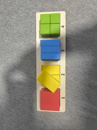 Puzzle de formas geométricas de madera