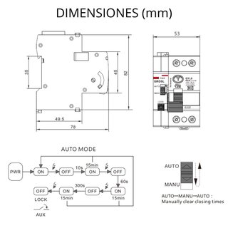 Diferencial autorrearmable 25A 300MA 2P
